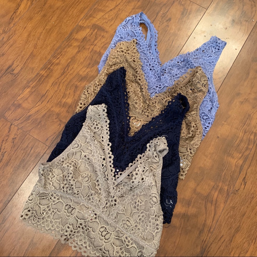 Set of Altar’d State Lace Bralettes